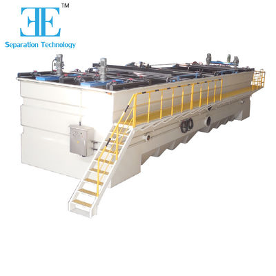 Flotation compacte à l'air dissous avec contrôle automatique électrique PLC Siemens Petite empreinte 0,55kw Floculateur agitant puissance