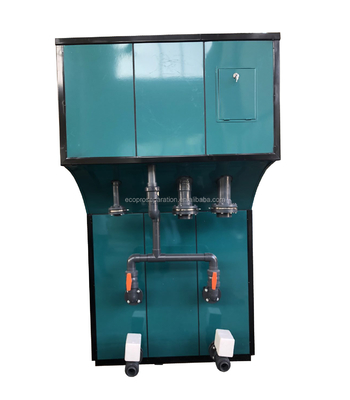 Système d'électrocoagulation 0,5 m3/h pour le traitement des eaux usées avec anodes en aluminium et fer