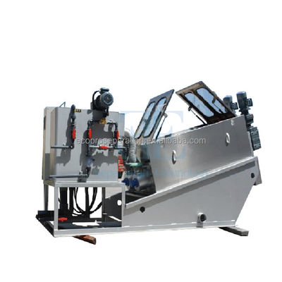 0.8m3/H-12m3/H Presse à vis de déshydratation 0,4kw Presse de déshydratation des boues