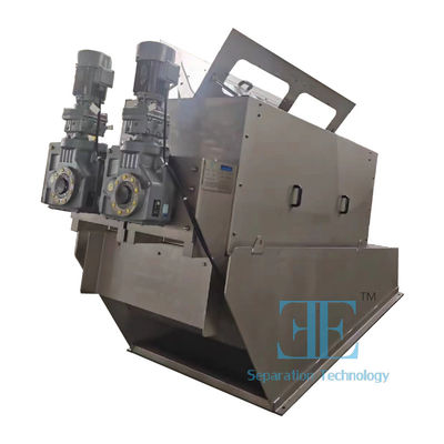 Machine de déshydratation des boues avec une teneur en humidité inférieure à 80% avec des performances et des spécifications d'arbre de 300 mm