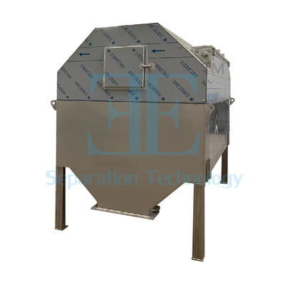 Filtrage métal/plastique Filtre à tambour rotatif à alimentation interne avec 4-20 vitesses de rotation et options personnalisables