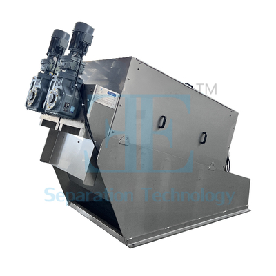 Machine de déshydratation des boues à vis de 1 kW, capacité de 0,8 à 12 m3/h
