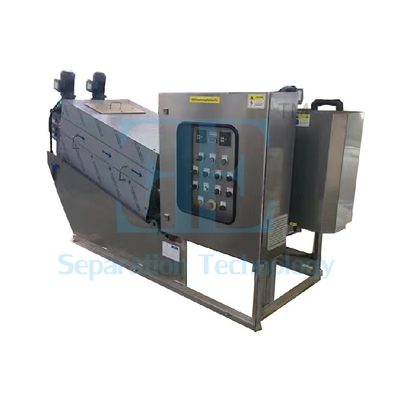 Machine de déshydratation des boues à vis de 1 kW, capacité de 0,8 à 12 m3/h