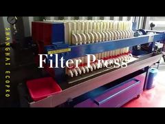 Filtre-presse à plaques et cadres manuel 4m2 pour le traitement des eaux usées